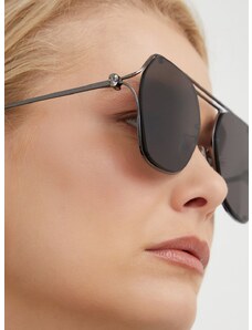 Γυαλιά ηλίου Alexander McQueen χρώμα: γκρι