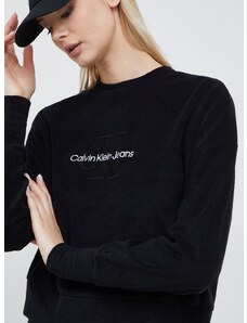 Μπλούζα Calvin Klein Jeans χρώμα: μαύρο,