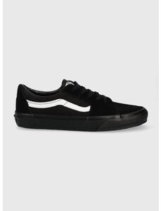 Πάνινα παπούτσια Vans Sk8-low χρώμα: μαύρο