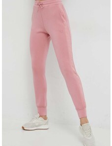 Παντελόνι φόρμας Guess , χρώμα: ροζ