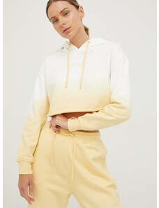 Βαμβακερή μπλούζα Guess γυναικεία, χρώμα: κίτρινο,