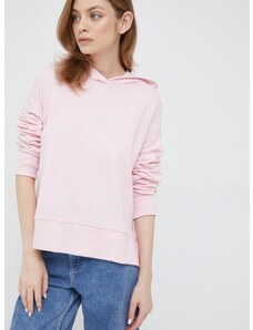 Βαμβακερή μπλούζα Tommy Hilfiger γυναικεία, χρώμα: ροζ,