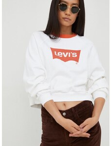 Βαμβακερή μπλούζα Levi's γυναικεία, χρώμα: μπεζ,
