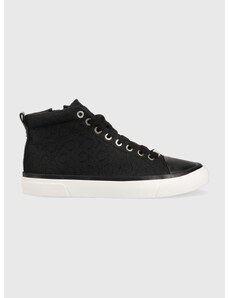 Πάνινα παπούτσια Calvin Klein Vulc High Top χρώμα: μαύρο