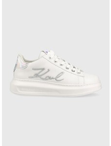 Δερμάτινα αθλητικά παπούτσια Karl Lagerfeld Kapri χρώμα: άσπρο F30