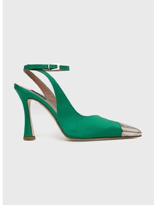 Γόβες παπούτσια Pinko Liquirizia χρώμα: πράσινο