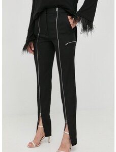 Μάλλινο παντελόνι Victoria Beckham χρώμα: μαύρο,