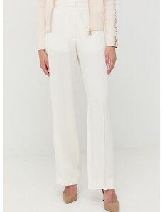 Παντελόνι Victoria Beckham χρώμα: άσπρο,