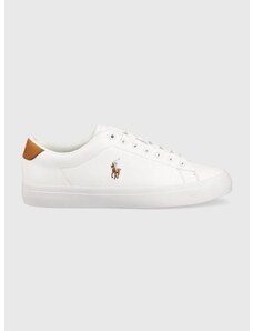 Δερμάτινα αθλητικά παπούτσια Polo Ralph Lauren Longwood χρώμα: άσπρο