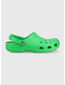 Παντόφλες Crocs Classic Classic χρώμα: πράσινο 10001