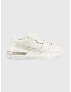 Δερμάτινα αθλητικά παπούτσια Calvin Klein Jeans Sporty Runner Comfair Laceup χρώμα: άσπρο