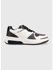 Δερμάτινα αθλητικά παπούτσια Karl Lagerfeld Elektra Ii Lo χρώμα: άσπρο