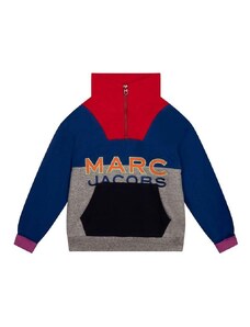 Παιδική βαμβακερή μπλούζα Marc Jacobs χρώμα: ναυτικό μπλε,