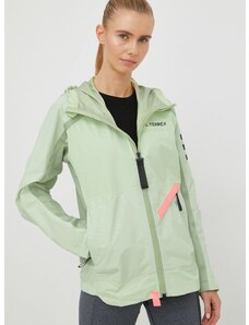 Αδιάβροχο μπουφάν adidas TERREX Utilitas χρώμα: πράσινο