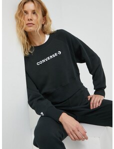 Μπλούζα Converse χρώμα: μαύρο,