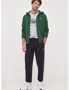 Μπλούζα Lacoste χρώμα: πράσινο, με κουκούλα