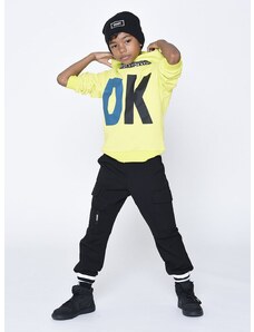 Παιδική μπλούζα DKNY χρώμα: πράσινο,