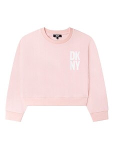 Παιδική μπλούζα DKNY χρώμα: ροζ,