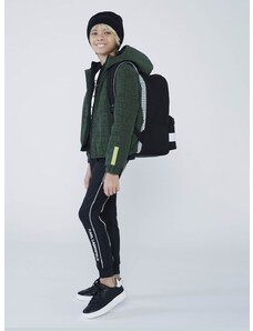 Παιδικό μπουφάν Karl Lagerfeld χρώμα: πράσινο