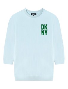 Παιδικό φόρεμα DKNY χρώμα: πράσινο,