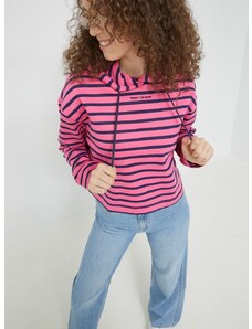 Μπλούζα Tommy Jeans χρώμα: ροζ,