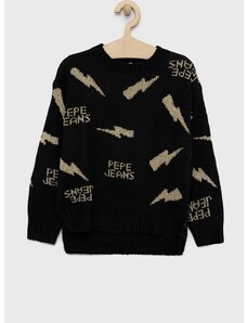 Παιδικό πουλόβερ Pepe Jeans χρώμα: μαύρο
