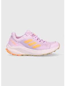 Παπούτσια adidas TERREX Trailrider , χρώμα: μοβ