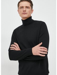 Μάλλινο πουλόβερ GAP ανδρικά, χρώμα: μαύρο,