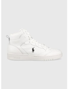 Δερμάτινα αθλητικά παπούτσια Polo Ralph Lauren Polo Crt , χρώμα: άσπρο F30