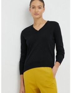 Πουλόβερ με προσθήκη μαλλιού Pepe Jeans Bree γυναικείο, χρώμα: μαύρο