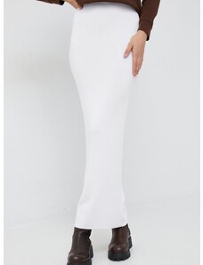 Φούστα Calvin Klein χρώμα: άσπρο,