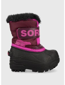 Παιδικές μπότες χιονιού Sorel Toddler χρώμα: μοβ