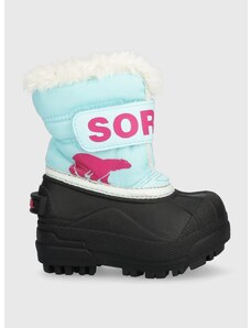 Παιδικές μπότες χιονιού Sorel Toddler χρώμα: τιρκουάζ