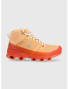 Παπούτσια On-running Cloudrock 2 Waterproof χρώμα: πορτοκαλί