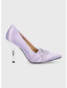 Γόβες παπούτσια Karl Lagerfeld Kl30919t Sarabande χρώμα: μοβ KL30919T