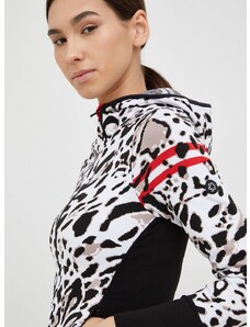 Αθλητική μπλούζα Newland Jade γυναικεία, χρώμα: μαύρο, με κουκούλα