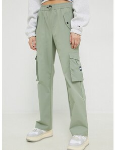 παντελόνι Tommy Jeans χρώμα: πράσινο
