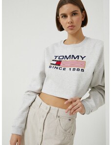 μπλούζα Tommy Jeans , χρώμα: γκρι