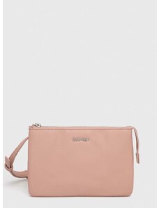 τσάντα Calvin Klein χρώμα: ροζ