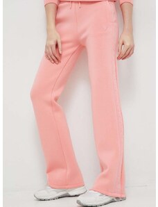 Παντελόνι φόρμας Guess χρώμα: ροζ