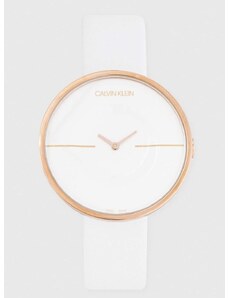 Ρολόι Calvin Klein χρώμα: άσπρο
