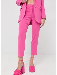 Παντελόνι MICHAEL Michael Kors χρώμα: ροζ