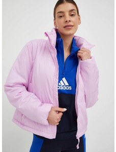Μπουφάν adidas χρώμα: ροζ
