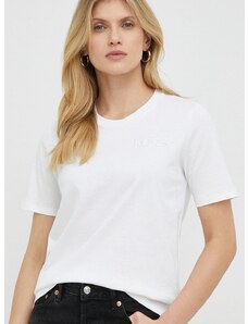Βαμβακερό μπλουζάκι MICHAEL Michael Kors χρώμα: άσπρο