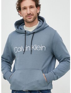 Βαμβακερή μπλούζα Calvin Klein με κουκούλα
