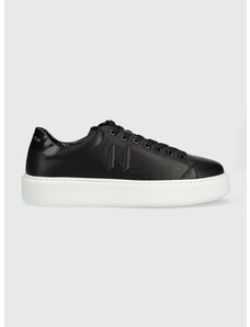 Δερμάτινα αθλητικά παπούτσια Karl Lagerfeld KL52215 MAXI KUP χρώμα: μαύρο KL52215 F3KL52215