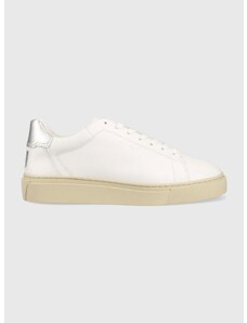 Δερμάτινα αθλητικά παπούτσια Gant Julice χρώμα: άσπρο