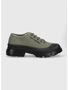 Πάνινα παπούτσια Karl Lagerfeld KL25211 TREKKA MENS χρώμα: πράσινο KL25211 F3KL25211