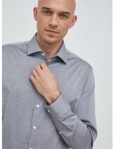 Βαμβακερό πουκάμισο Seidensticker ανδρικό, χρώμα: γκρι