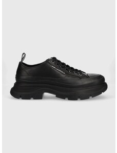 Δερμάτινα ελαφριά παπούτσια Karl Lagerfeld KL22921 LUNAR χρώμα: μαύρο KL22921 F3KL22921
